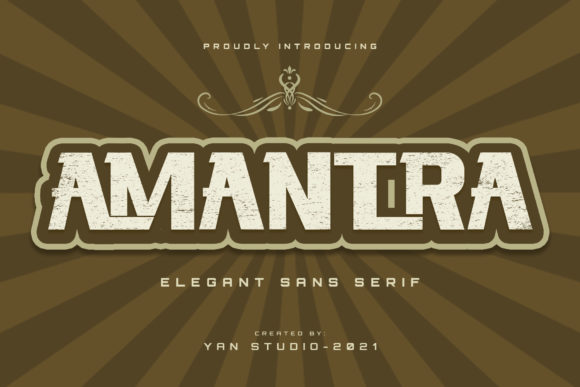 Amantra: Bold Typography for Standout Creative Projects