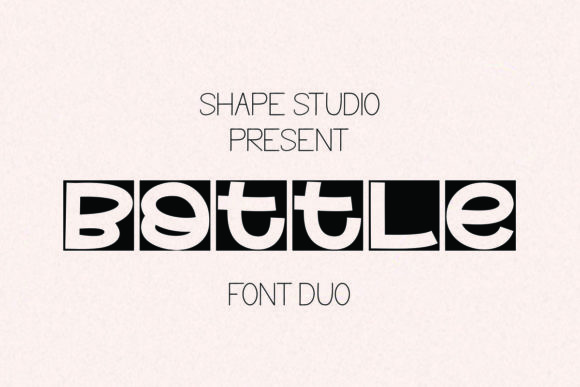 Bottle Duo: The Friendly Font for Joyful Branding