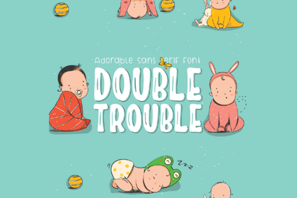 Double Trouble: The Playful Font for Creative Projects