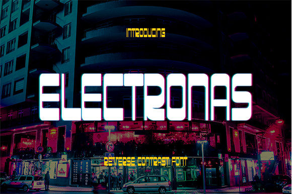 Electronas: The Modern Display Font for Distinctive Digital and Print Projects