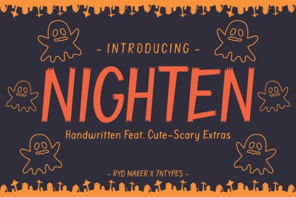 Nighten: A Brushed Display Font for Distinctive Branding