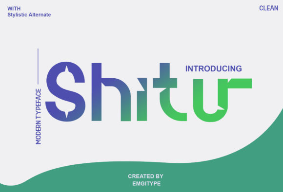 Shitu: The Futuristic Display Font for Modern Design