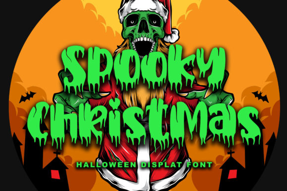 Spooky Christmas: A Distinctive Display Font for Holiday and Halloween Projects