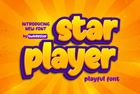 Star Player: The Playful Display Font for Creative Projects
